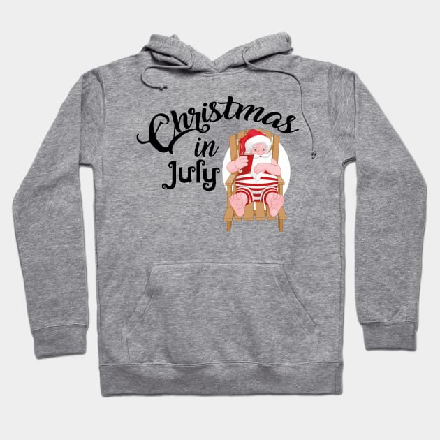 Summer Christmas Santa Funny Gift Hoodie by macshoptee